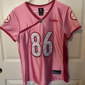 Pittsburgh Steelers Pink & White Reebok Jersey